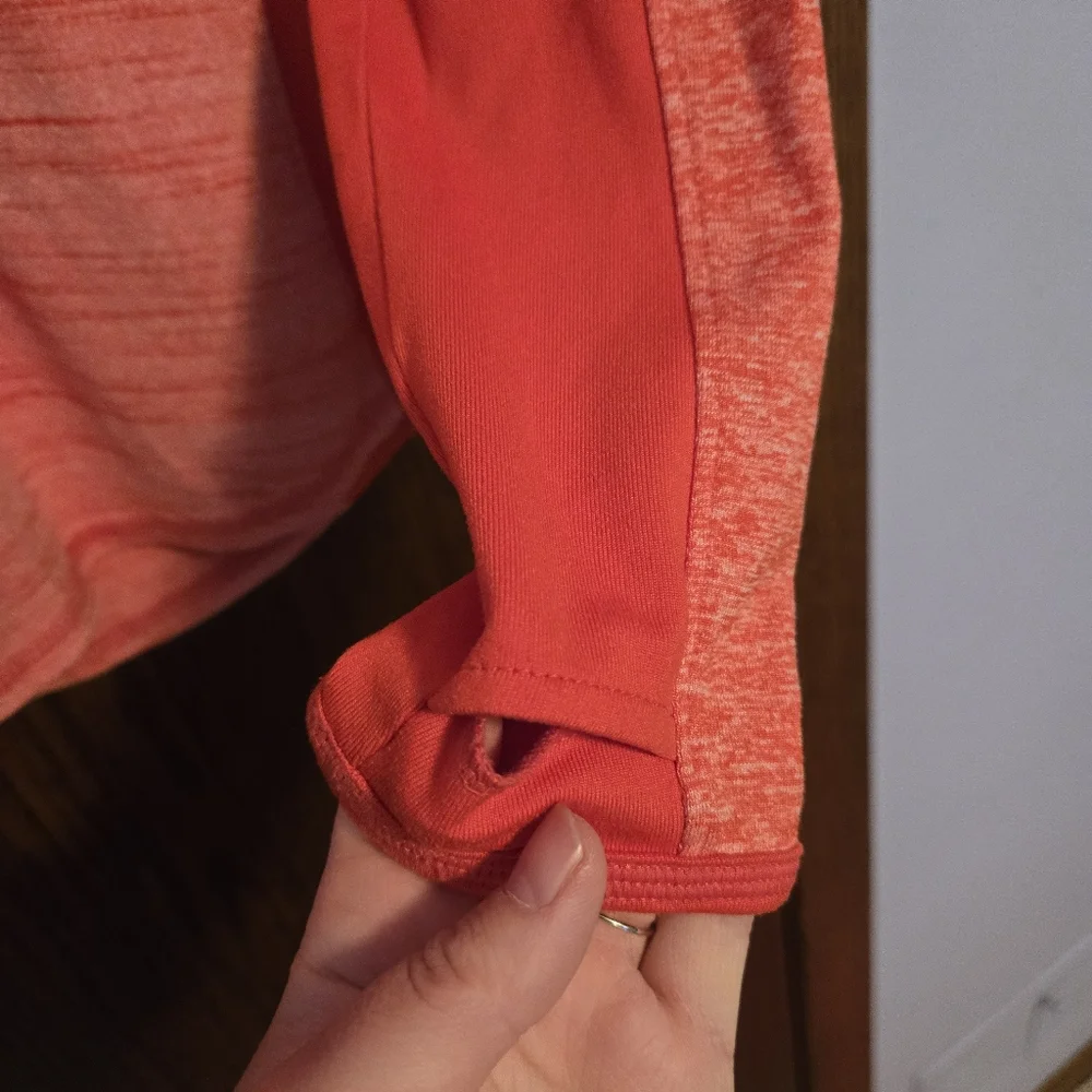 Athleta Running Wild Half Zip Women's Coral Athletic Jacket - Picture 5 of 6
